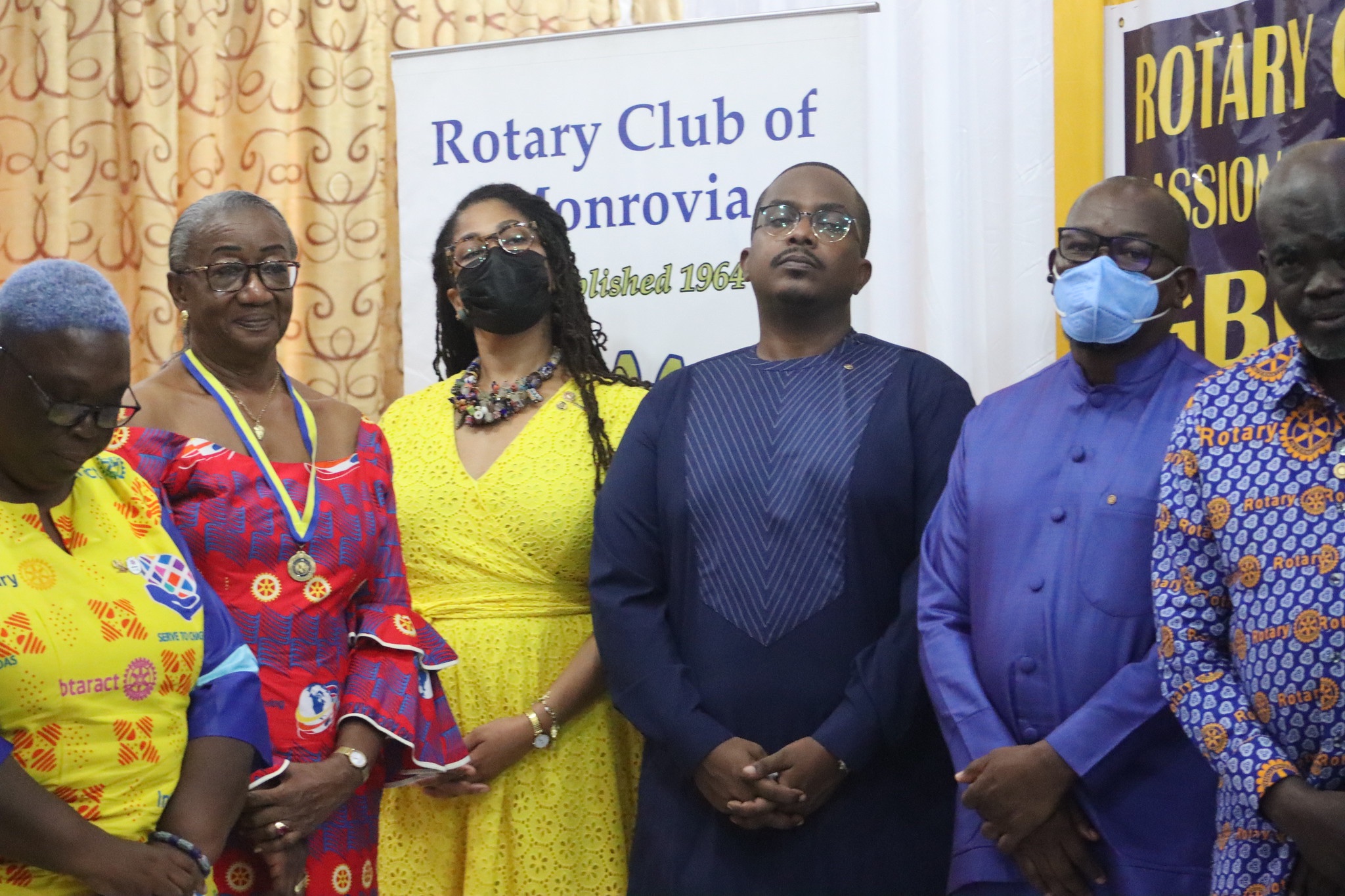 JOINT INDUCTION CEREMONY of the Rotary Clubs in Liberia. TLC Africa