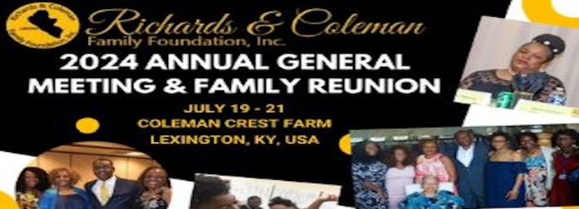Richards & Coleman 2024 Annual General Meeting & Family Reunion