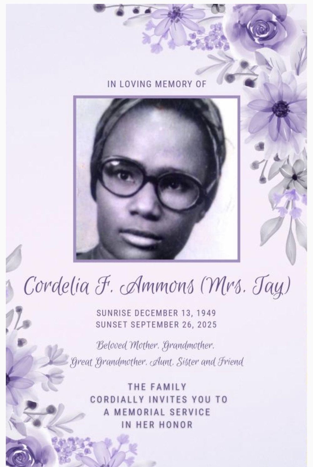 Cordelia Famata Ammons